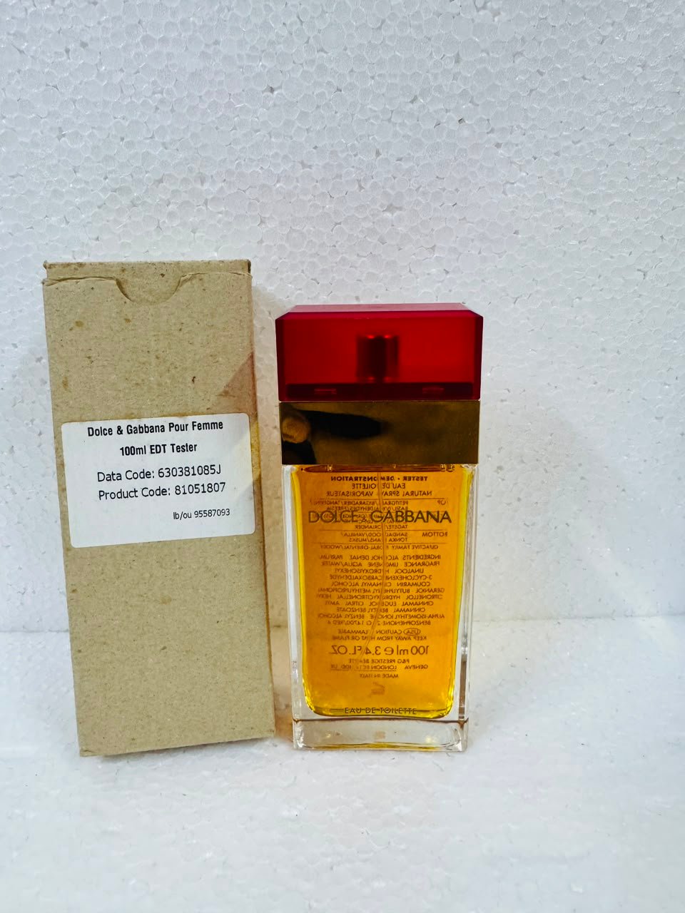 dolce & gabbana eau de toilette (women) 100ml tester dolce & gabbana eau de toilette (women) 100ml tester