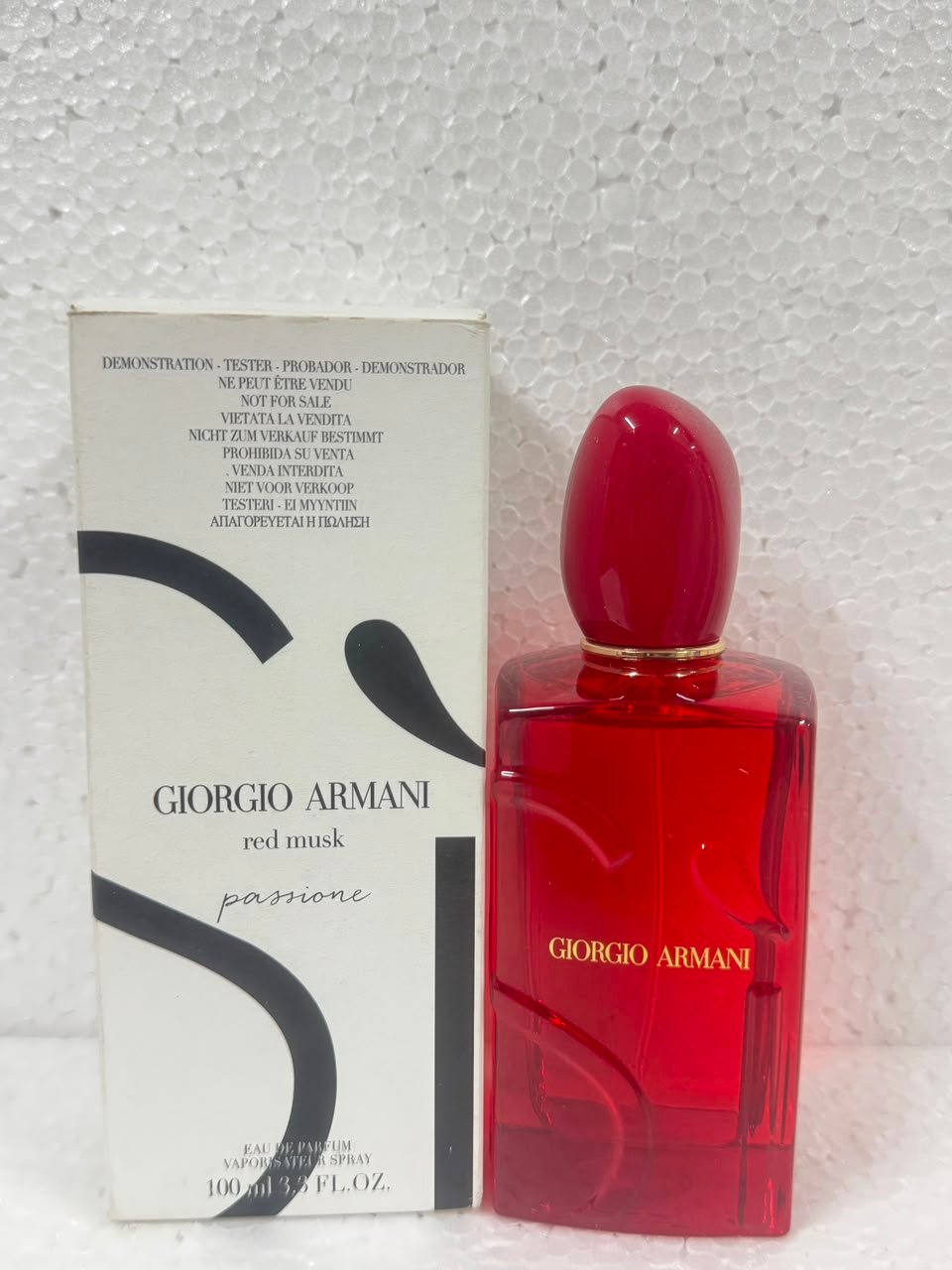 giorgi armani red musk passione eau de parfum 100ml tester giorgi armani red musk passione eau de parfum 100ml tester