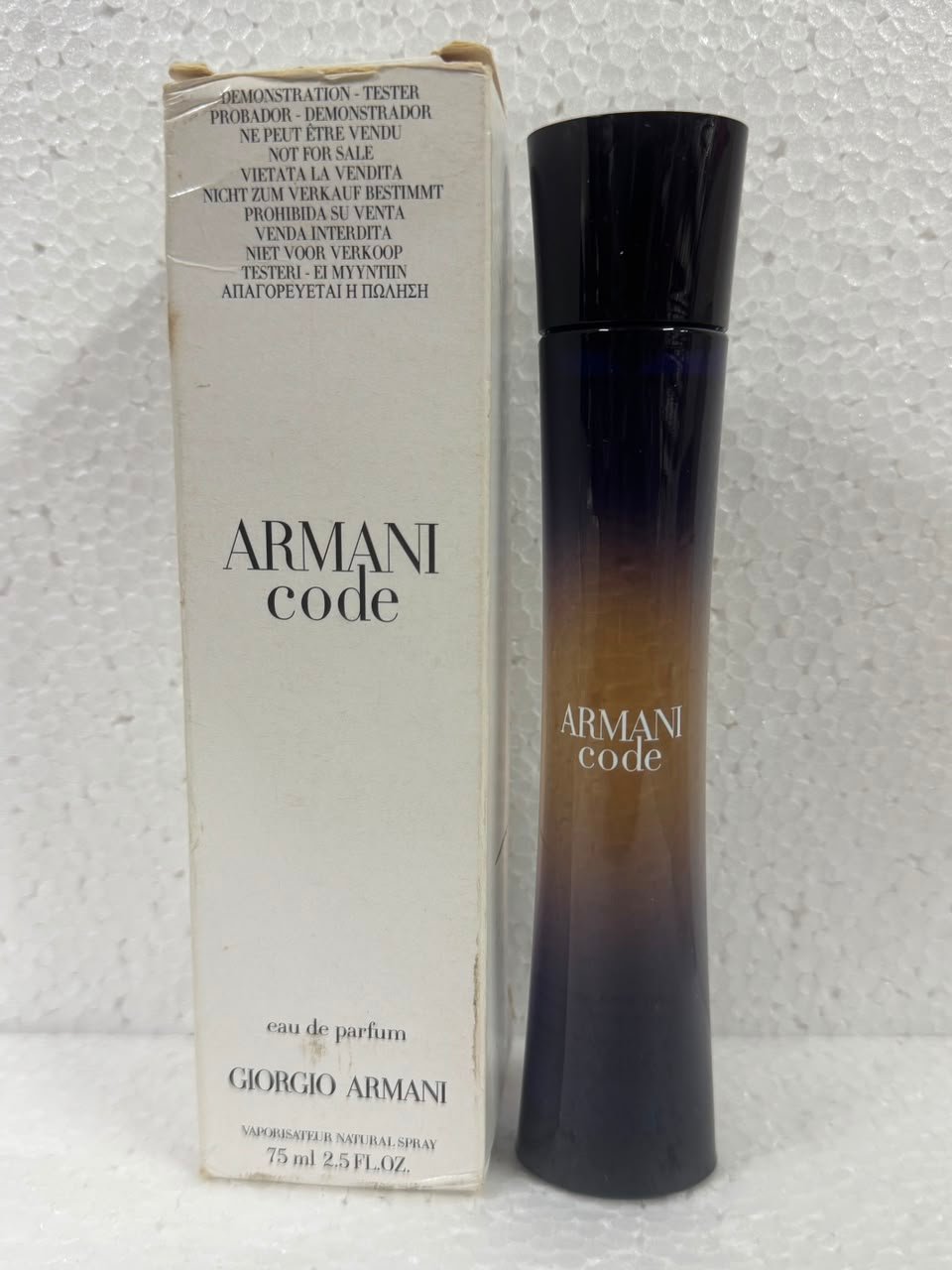 giorgio armani code eau de parfum for women 75ml (old batch) tester giorgio armani code eau de parfum for women 75ml (old batch) tester