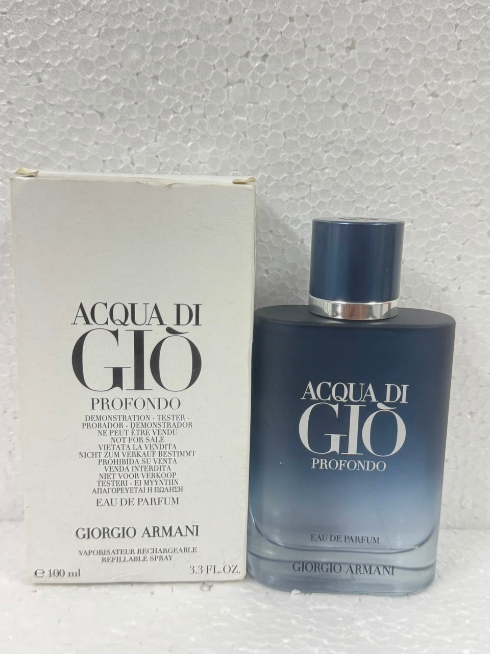 giorgio armani acqua di gio profondo eau de parfum 100ml tester giorgio armani acqua di gio profondo eau de parfum 100ml tester